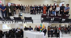 O presidente do Tribunal, desembargador Leonam Gondim da Cruz Júnior, esteve no encontro institu...