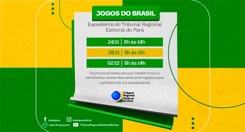 Copa do Mundo 2022 - Expedientes das lojas nos jogos do Brasil