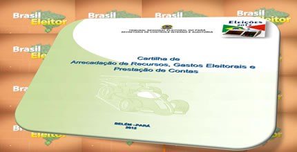 TRE-PA - Cartilha sobre prestação de contas Ilustração da cartilha sobre prestação de contas publicada pelo TRE-PA