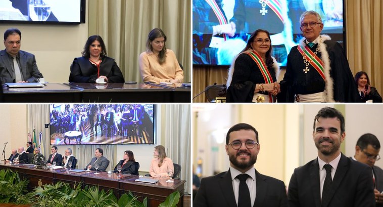 tre-pa-desa-mariafilomena-posse-tjpa Desa. Maria Filomena de Almeida Buarque representa o TRE do Pará na posse dos novos dirigentes d...