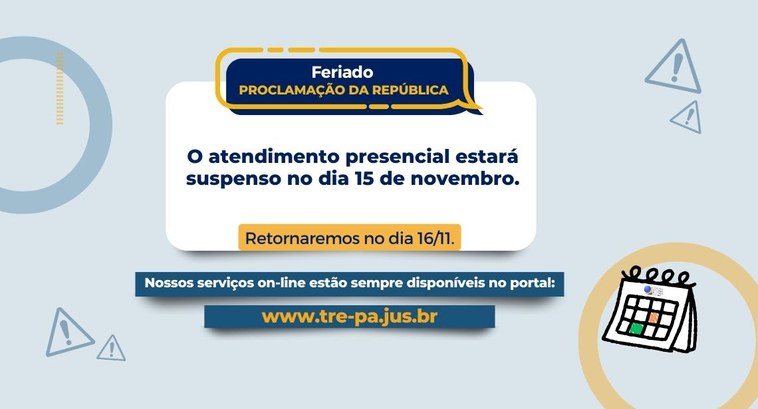 Expediente do TRE do Pará no feriado da Adesão à Independência — Tribunal  Regional Eleitoral do Pará