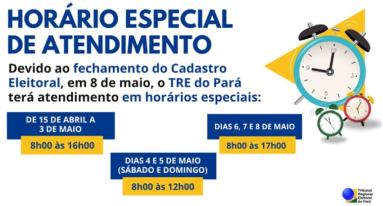 tre-pa-horario-ampliado TRE do Pará amplia horário de atendimento ao eleitorado.