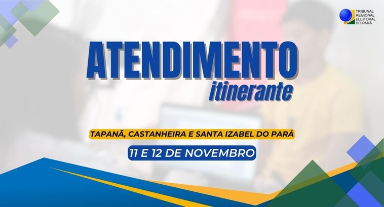 tre-pa-itinerantes-11-12-nov TRE Pará promove atendimentos itinerantes em Belém e Região Metropolitana, nos dias 11 e 12.