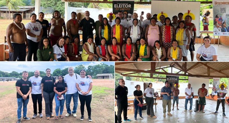 tre-pa-lancamento-guia-bilingue Vice-presidente e corregedor do TRE do Pará lança o Guia "Originários" em São Félix do Xingu.