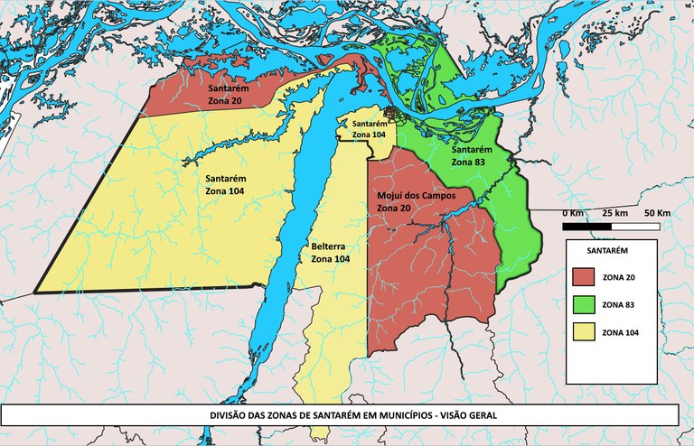 mapa Santarém geral