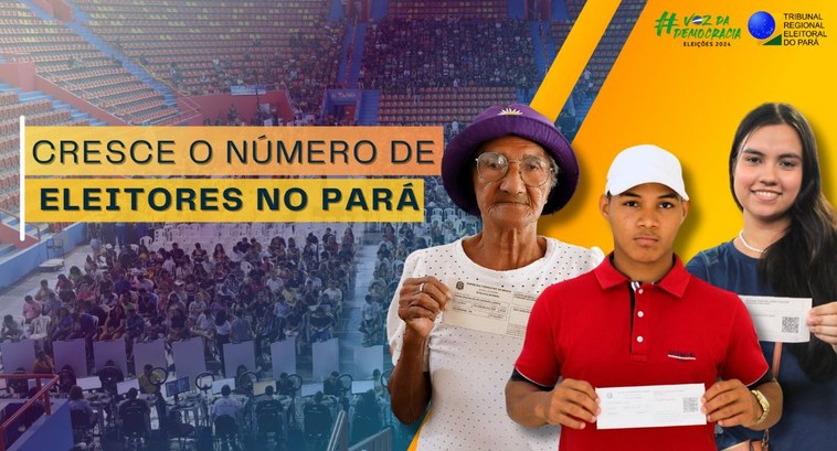 Pará tem 356 mil novos eleitores para as Eleições de 2024