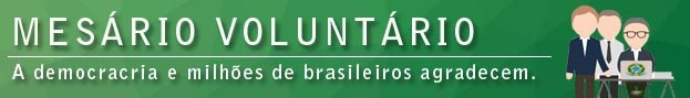 Banner referente ao projeto mesário voluntário