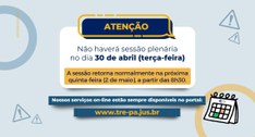 Informe sobre a sessão da terça-feira (30).