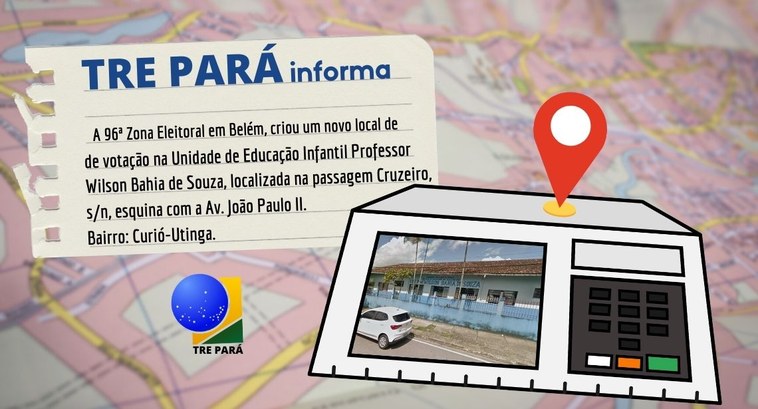 TRE Pará-96 ZE Confira o endereço.
