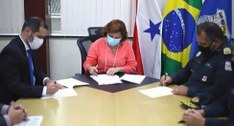TRE do Pará, Polícia Militar e Segup celebram Acordo de Cooperação Técnica.