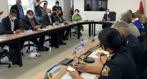 TRE tem reunião com representantes das forças de segurança do Estado.