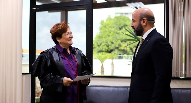 TRE recebeu visita do presidente eleito da OAB Pará.