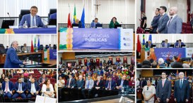 A audiência pública, realizada de forma inédita em Belém, foi coordenada pelo vice-presidente do...